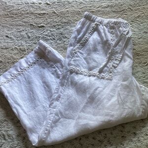 Joie 100% Linen Wide Leg Pants